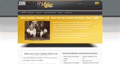 Desktop Screenshot of johnkeatleymetals.com