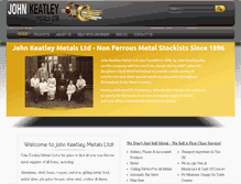 Tablet Screenshot of johnkeatleymetals.com